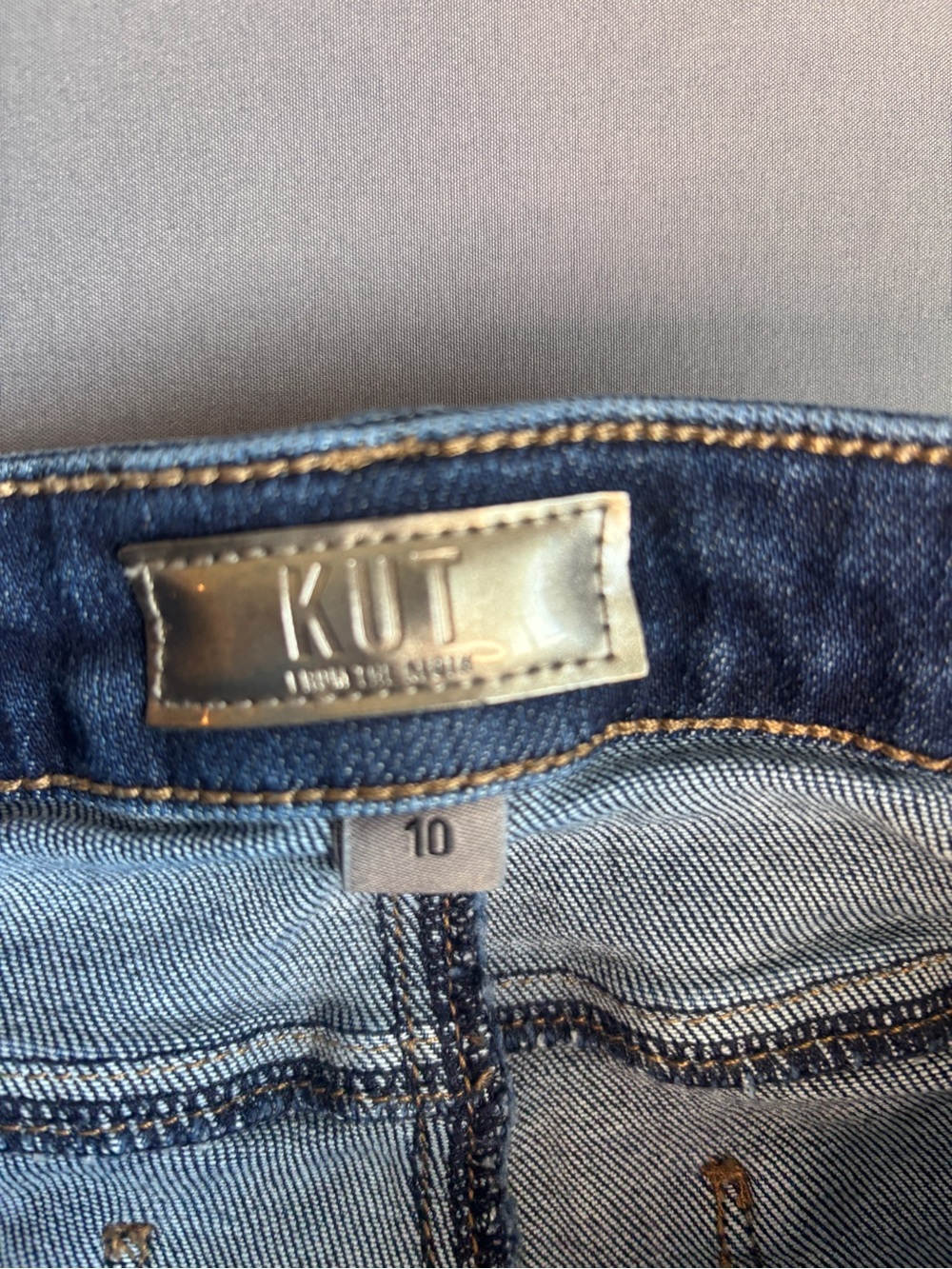 KUT From The Kloth Reese Fab Ab High Rise Straight Leg Jeans Women's 10 30X28 - Picture 6 of 9